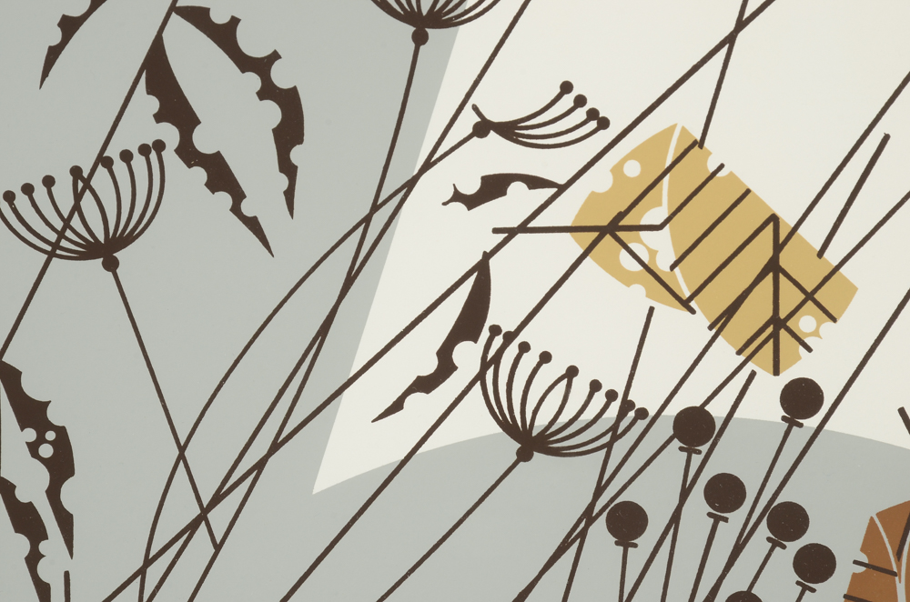 Charley Harper Signed Limited Edition 1978 Serigraph "Hare's Breadth"