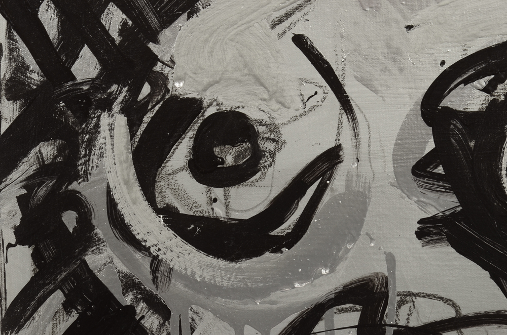 Robbie Kemper Original Acrylic on Canvas "Silver Nude III"