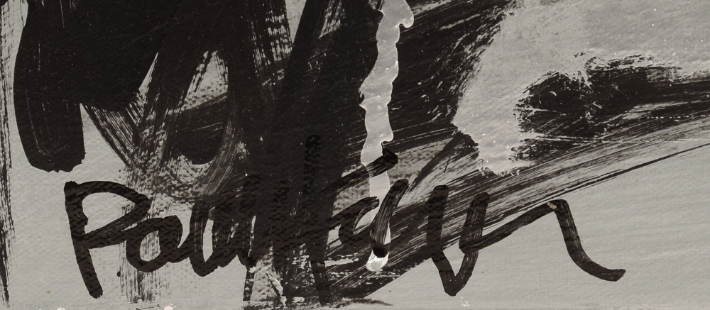 Robbie Kemper Original Acrylic on Canvas "Silver Nude III"