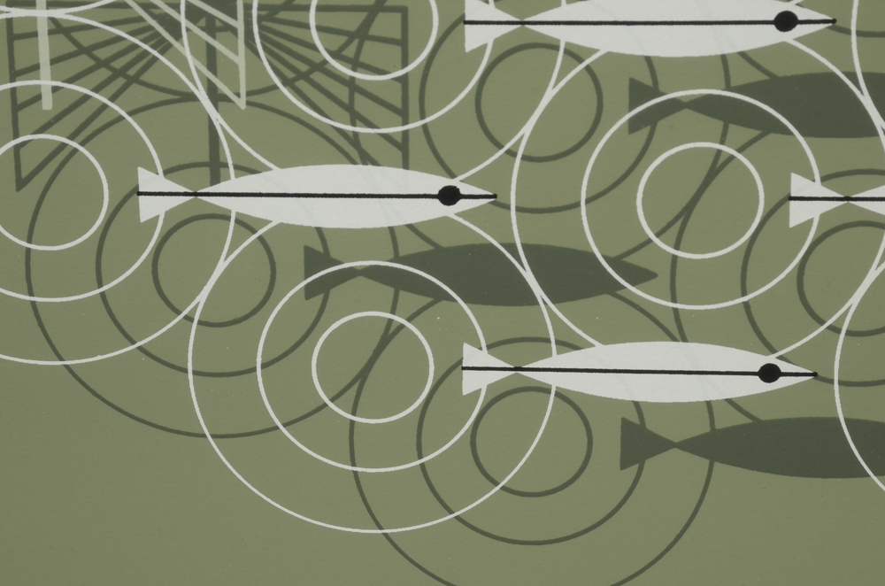 Charley Harper Signed Limited Edition 1977 Serigraph "Skipping School"