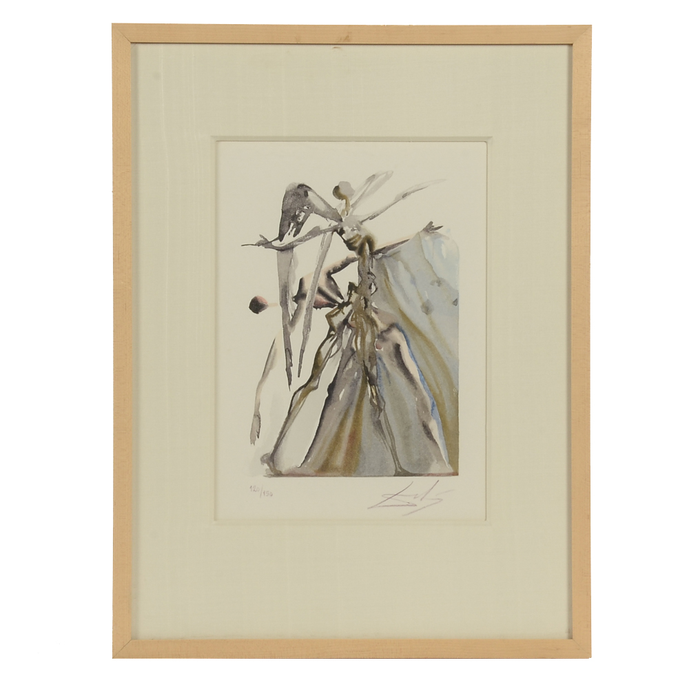 Salvador Dalí Limited Edition Lithograph "Purgatory Canto 3"