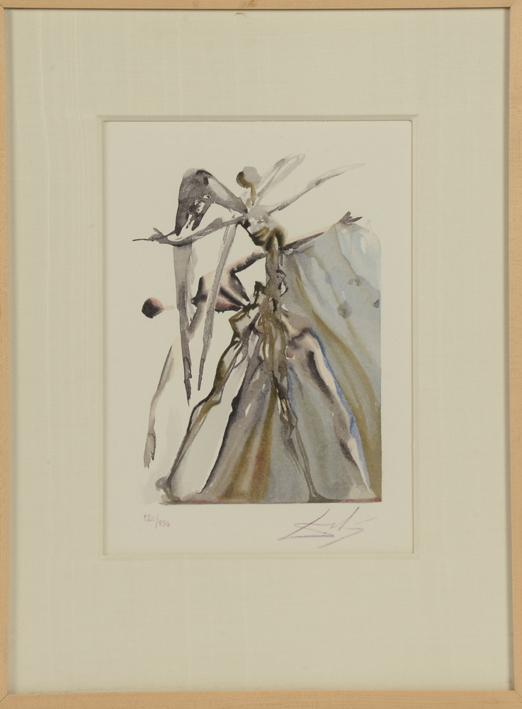Salvador Dalí Limited Edition Lithograph "Purgatory Canto 3"