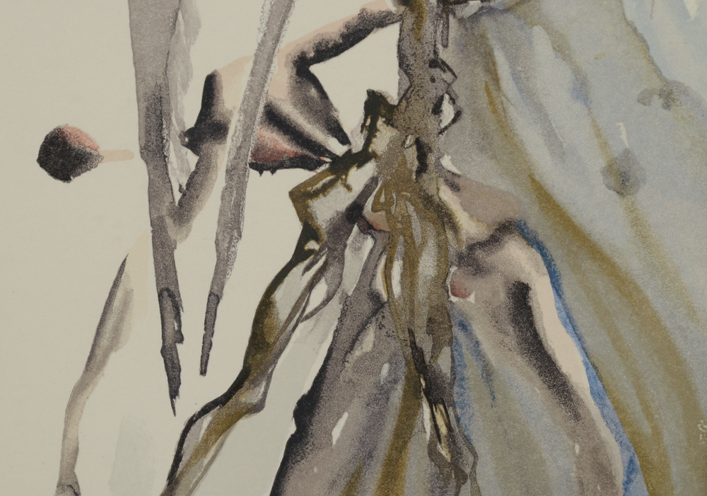 Salvador Dalí Limited Edition Lithograph "Purgatory Canto 3"