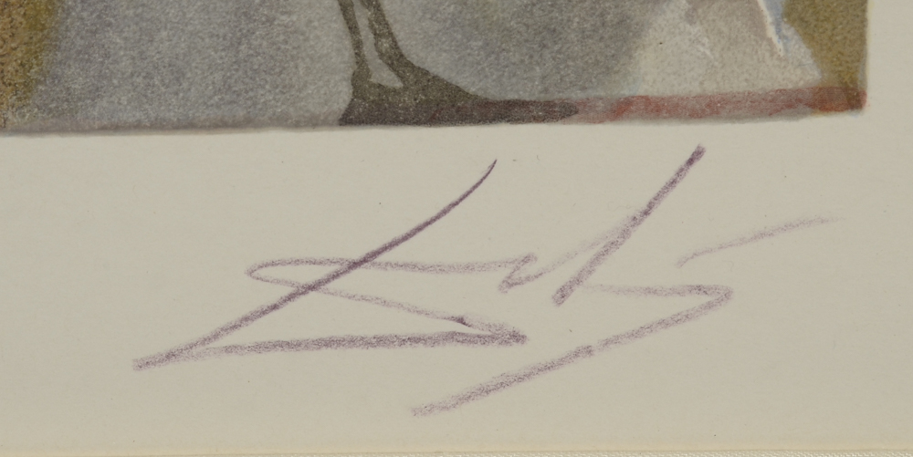 Salvador Dalí Limited Edition Lithograph "Purgatory Canto 3"