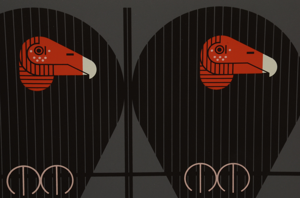 Charley Harper Limited Edition Serigraph "Buzz Off, You Turkey"