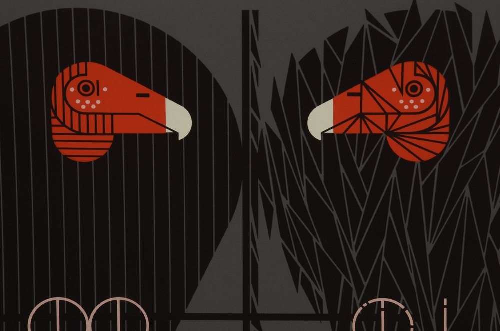 Charley Harper Limited Edition Serigraph "Buzz Off, You Turkey"