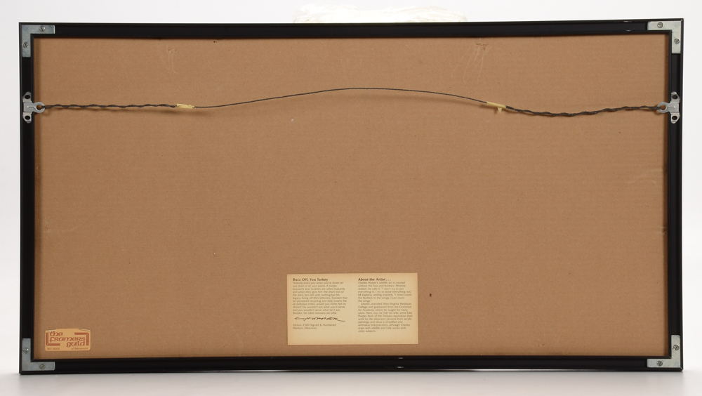 Charley Harper Limited Edition Serigraph "Buzz Off, You Turkey"