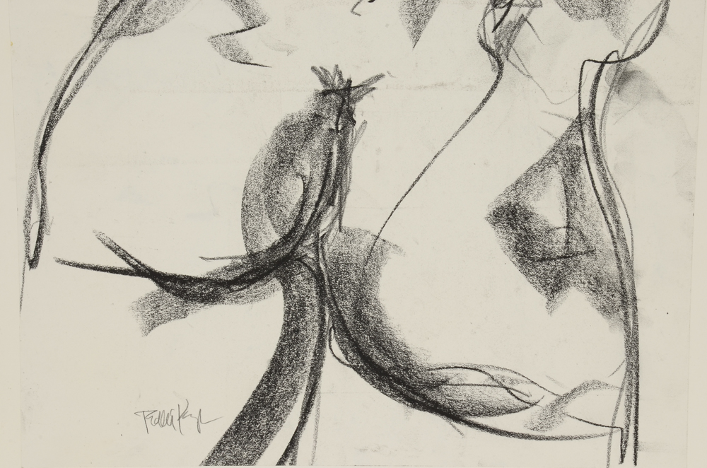 Robbie Kemper Original Charcoal Drawing "Nude 130"