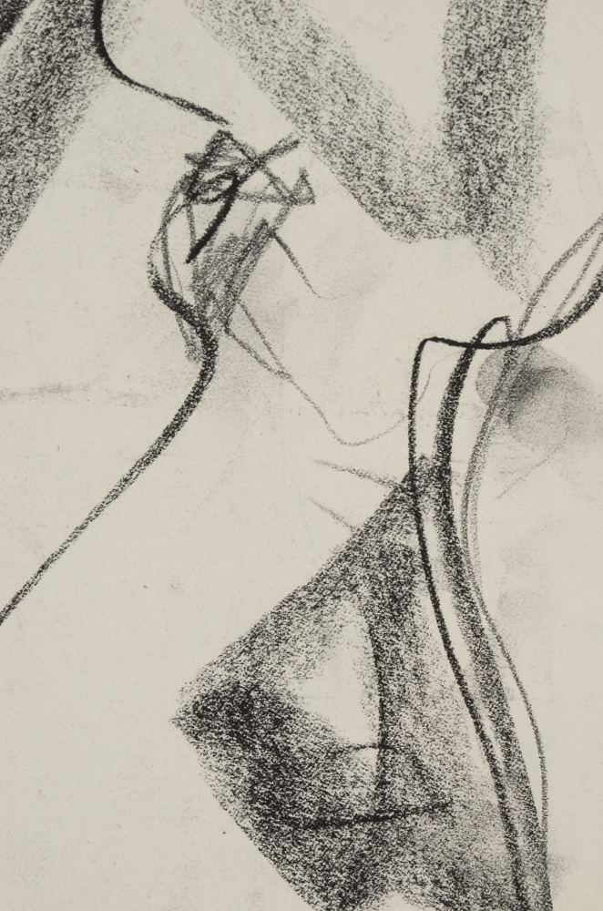 Robbie Kemper Original Charcoal Drawing "Nude 130"