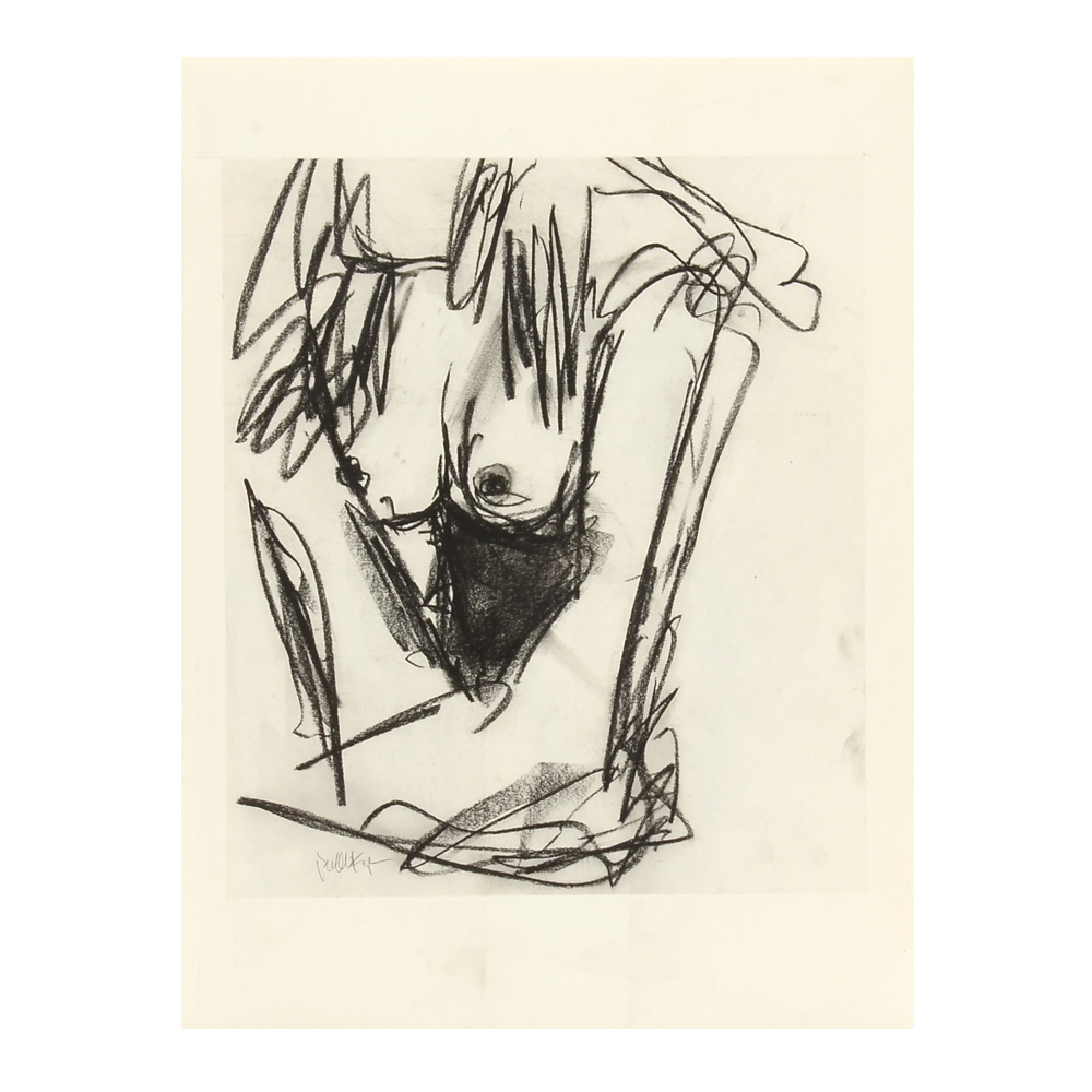 Robbie Kemper Original Charcoal Drawing "Nude 127"