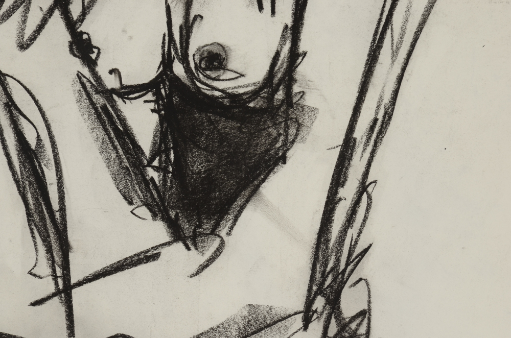 Robbie Kemper Original Charcoal Drawing "Nude 127"