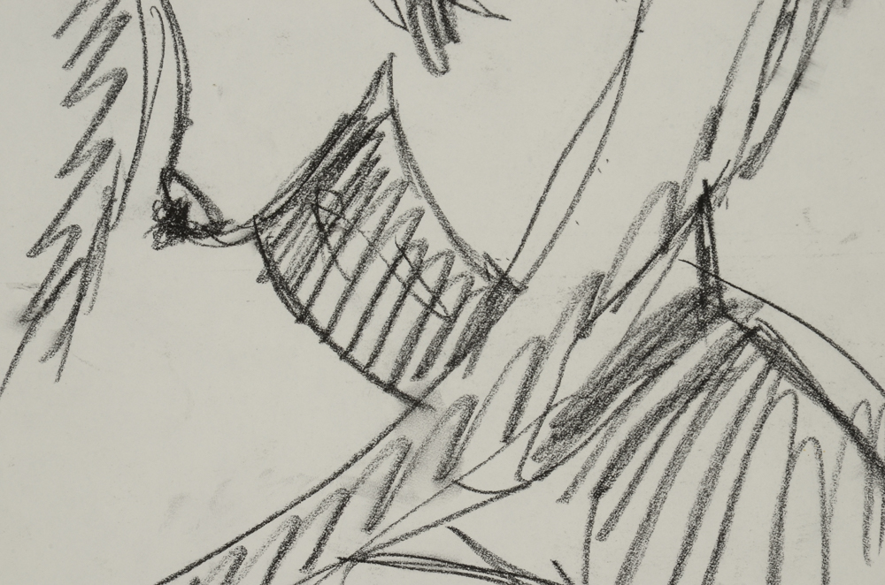 Robbie Kemper Original Charcoal Drawing "Nude 142"