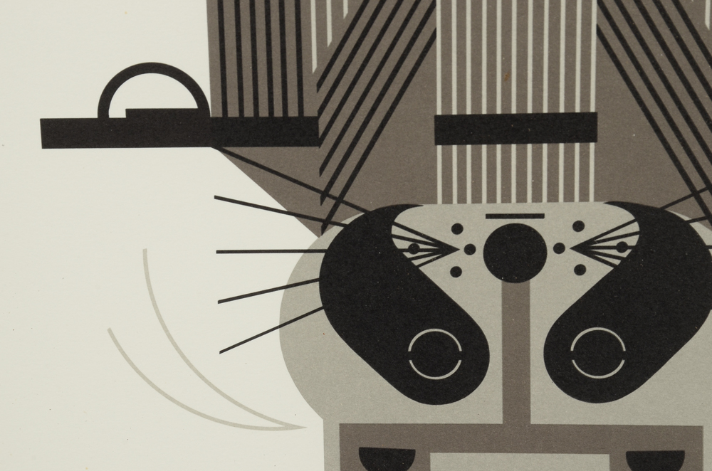 Charley Harper Open Edition Lithograph "Raccrobat"