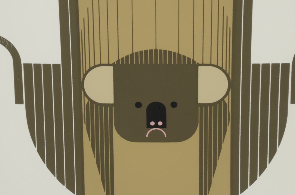 Charley Harper Limited Edition Serigraph "Down Under Down Under"