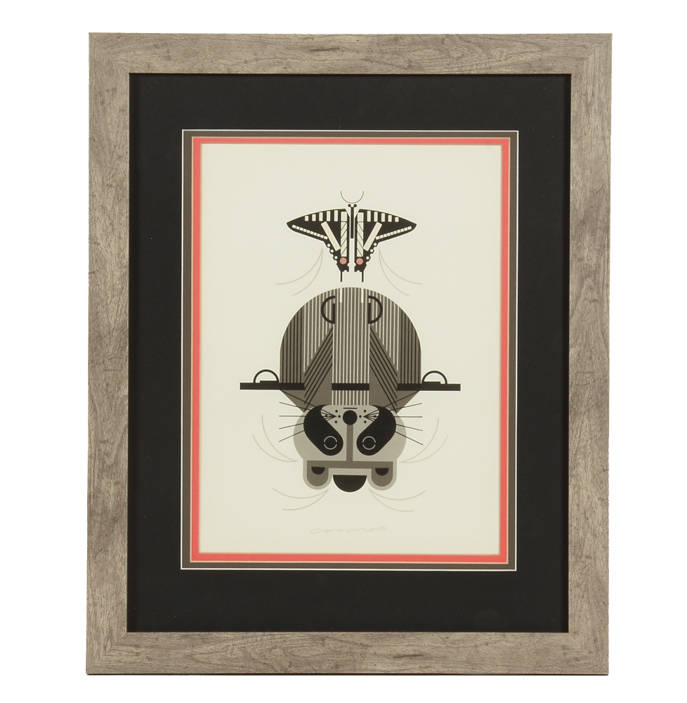 Charley Harper Lithograph "Raccrobat"