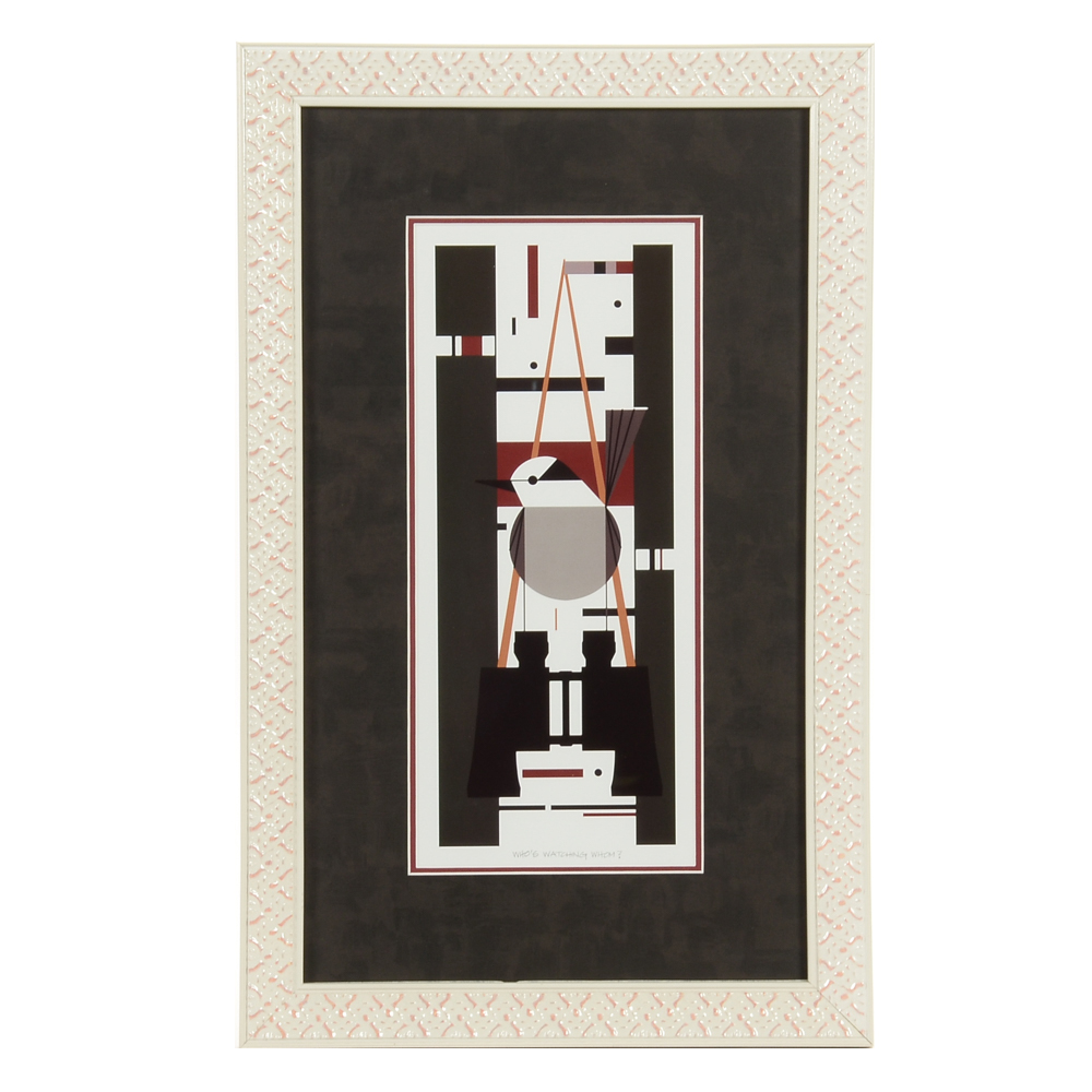 Charley Harper Offset Lithograph "Who's Watching Whom?"