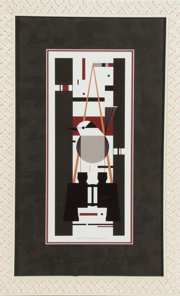 Charley Harper Offset Lithograph "Who's Watching Whom?"