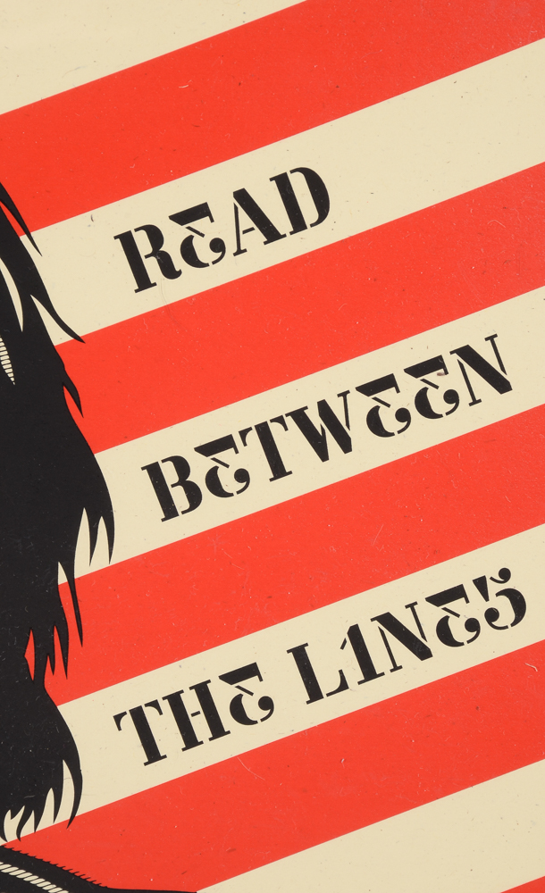 Shepard Fairey Signed Limited Edition Serigraph "Read Between the Lines"