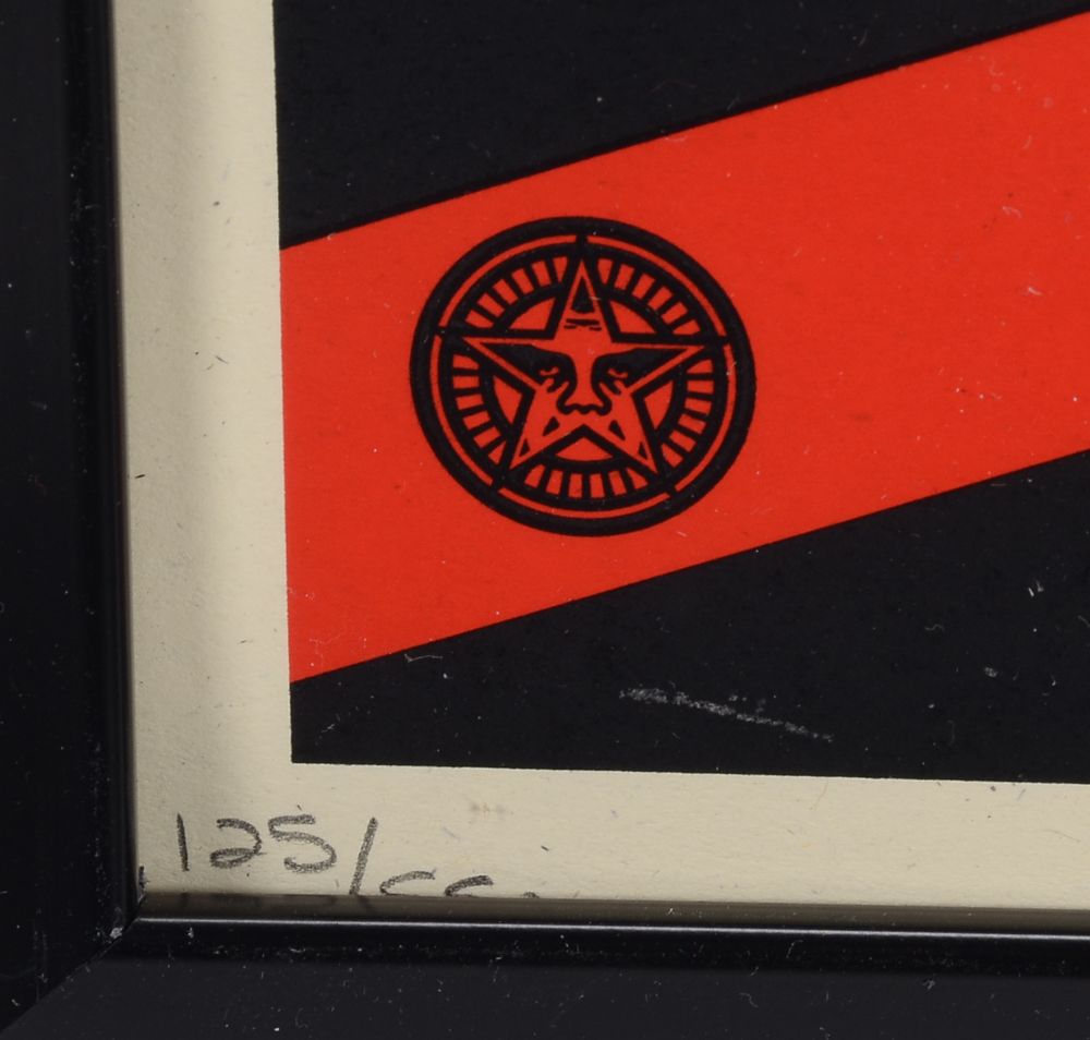 Shepard Fairey Signed Limited Edition Serigraph "Read Between the Lines"