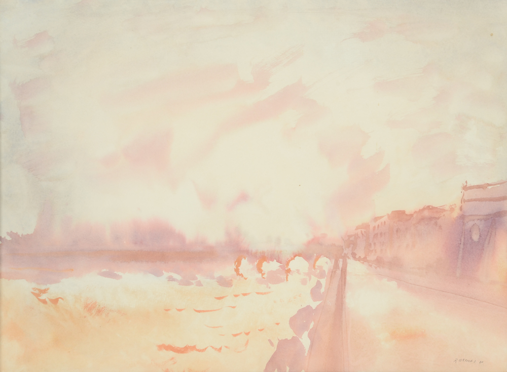 Reginald Grooms Original Coastal Watercolor Painting