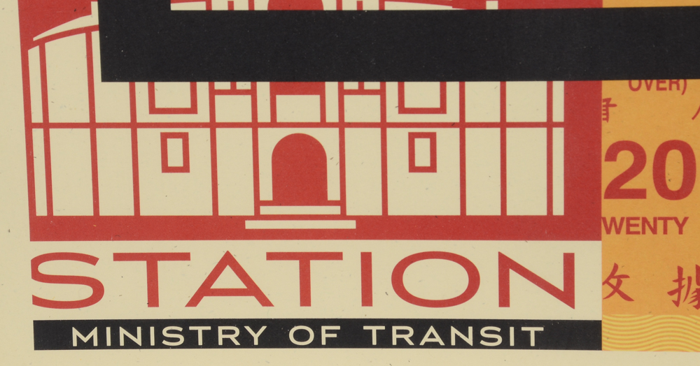 Shepard Fairey "Obey 3 Face Collage" Signed Giclee on Paper Triptych