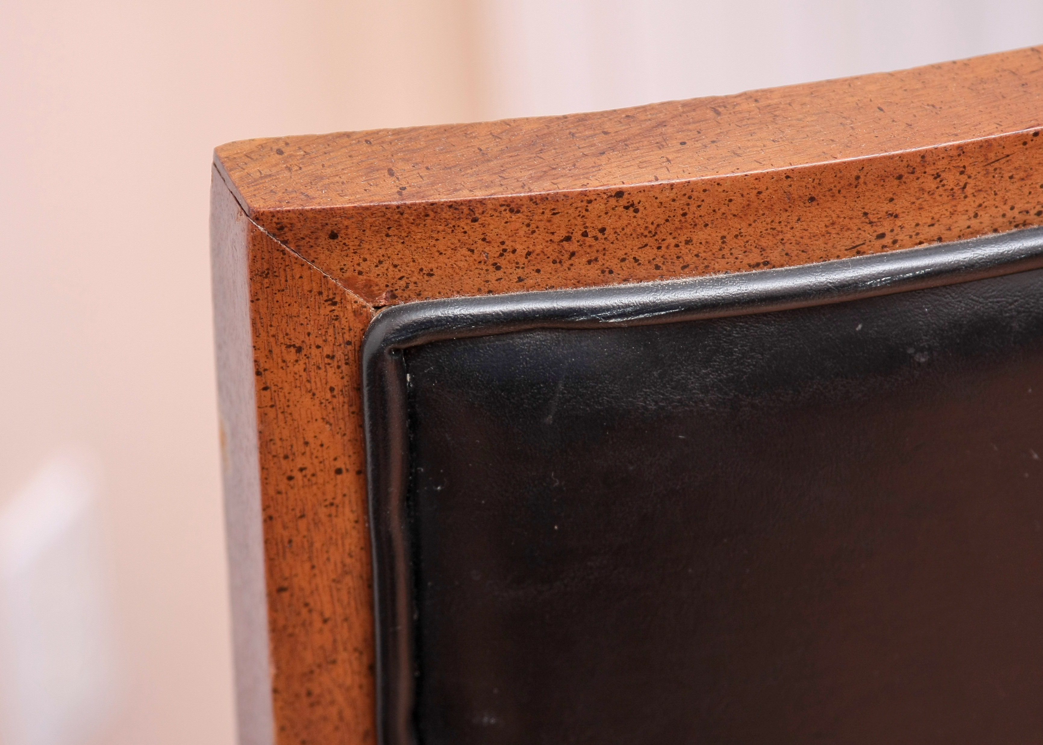 Vintage Art Deco Inspired High Back Tufted Arm Chair