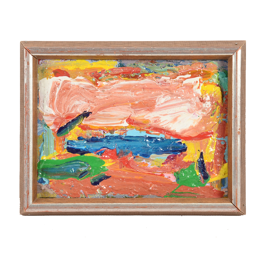 Paul Chidlaw Original Oil Painting on Canvas Board "Sea Breeze"