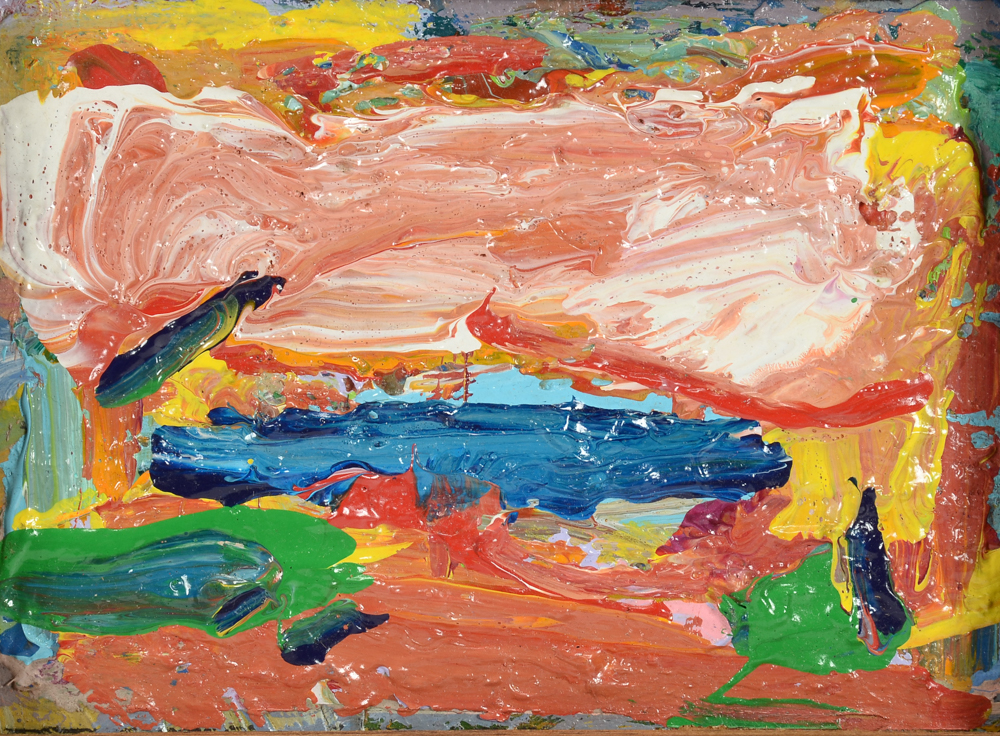 Paul Chidlaw Original Oil Painting on Canvas Board "Sea Breeze"