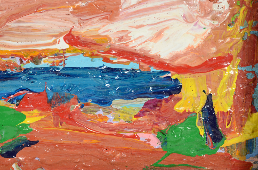 Paul Chidlaw Original Oil Painting on Canvas Board "Sea Breeze"