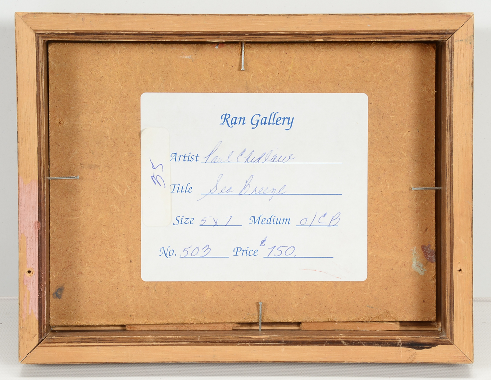 Paul Chidlaw Original Oil Painting on Canvas Board "Sea Breeze"