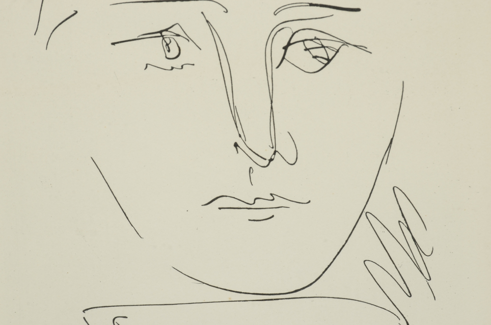 After Pablo Picasso Etching "Pour Roby"