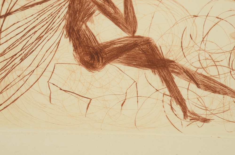 Salvador Dalí Signed Artist Proof Etching and Engraving "Napoleon"