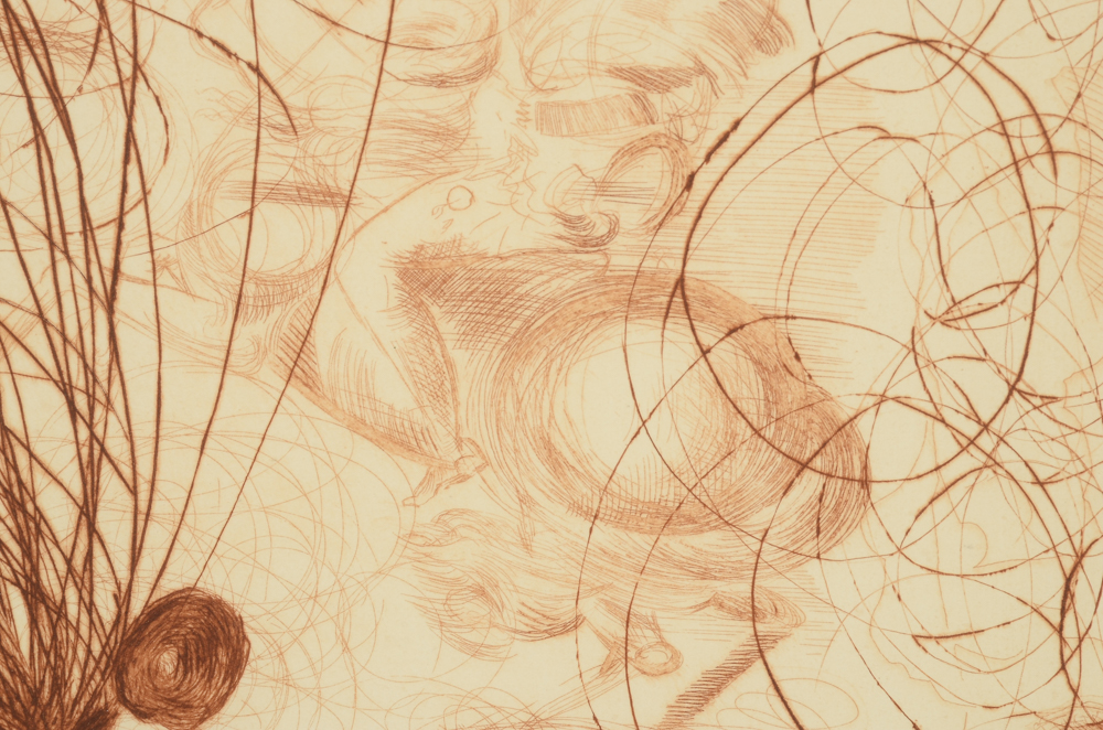 Salvador Dalí Signed Artist Proof Etching and Engraving "Napoleon"