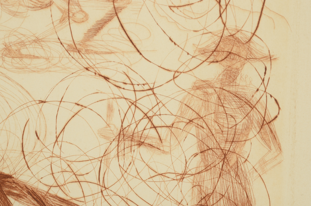 Salvador Dalí Signed Artist Proof Etching and Engraving "Napoleon"