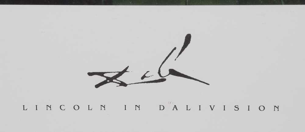 Offset Lithographic Poster After Dali's "Lincoln in Dalivision"