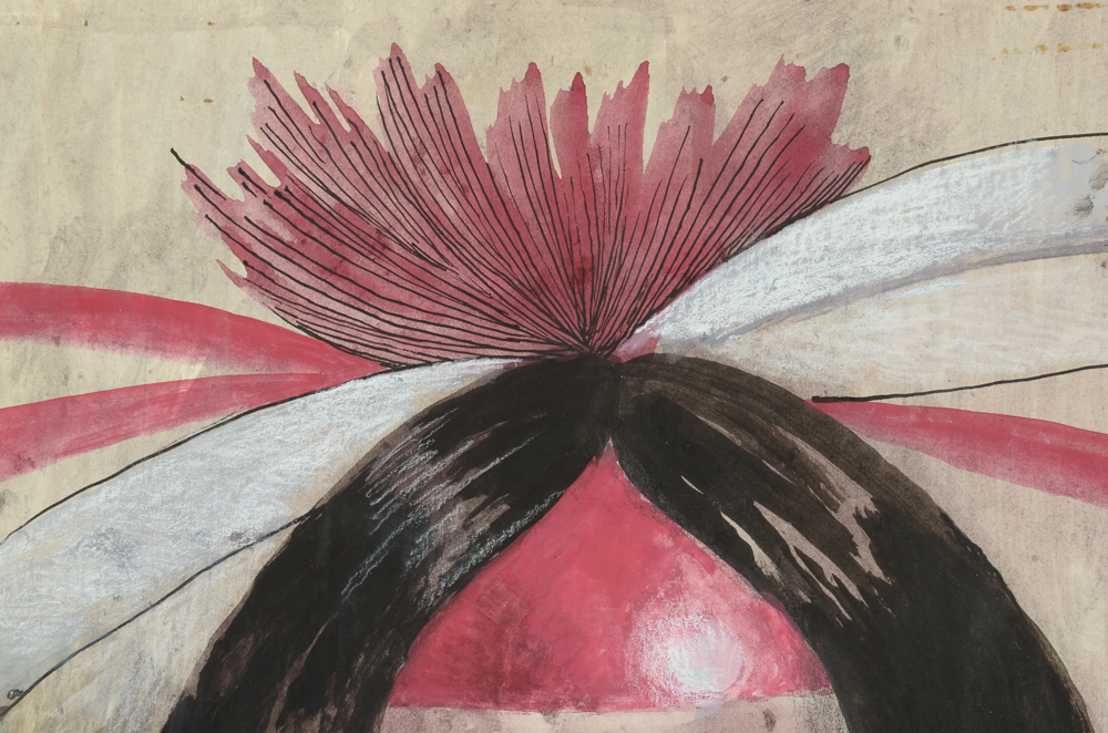 Antonio Romano Original Mixed Media on Cardboard "Tumachaghee"