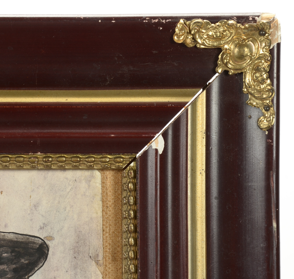 Antonio Romano Original Mixed Media on Cardboard "Tumachaghee"