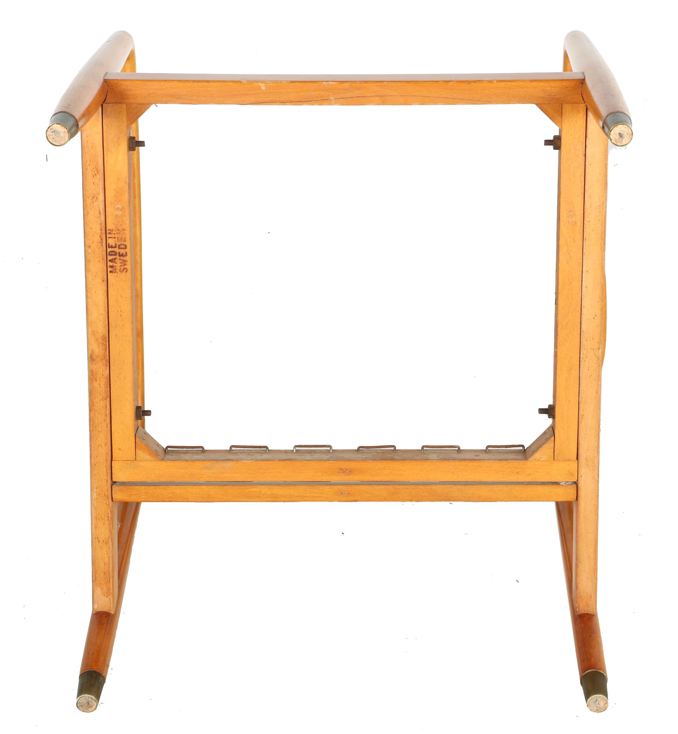 White Dux Modern Chair with Matching Ottoman