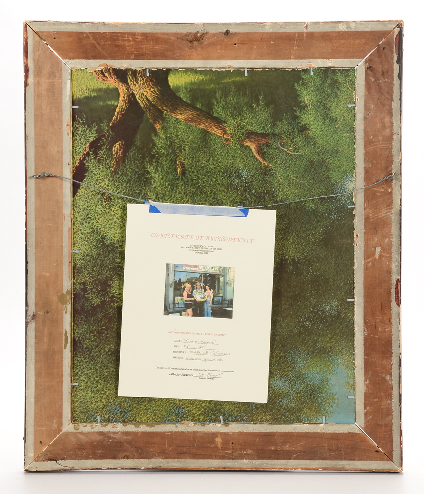 Antonio Romano Original Mixed Media on Cardboard "Tumachaghee"