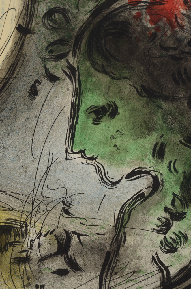 Marc Chagall Signed Hand-Pulled Lithograph Exhibition Poster