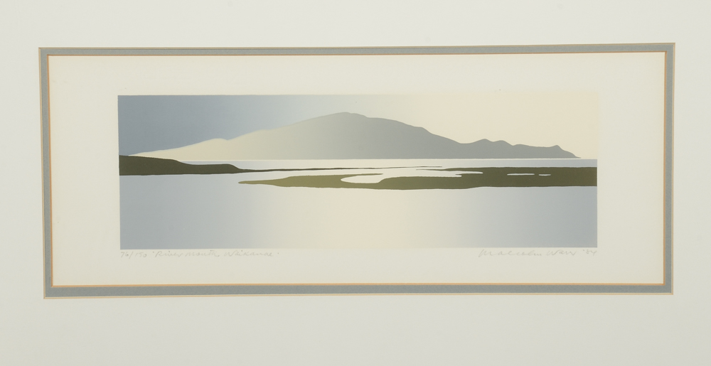 Malcolm Warr Signed Limited Edition Serigraph "River Mouth, Waikanae"