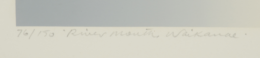 Malcolm Warr Signed Limited Edition Serigraph "River Mouth, Waikanae"