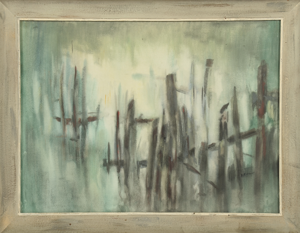 Jessie Phil Olmes Original Watercolor Painting "Shore Mist"