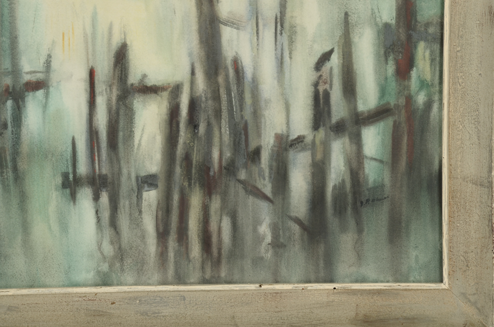 Jessie Phil Olmes Original Watercolor Painting "Shore Mist"