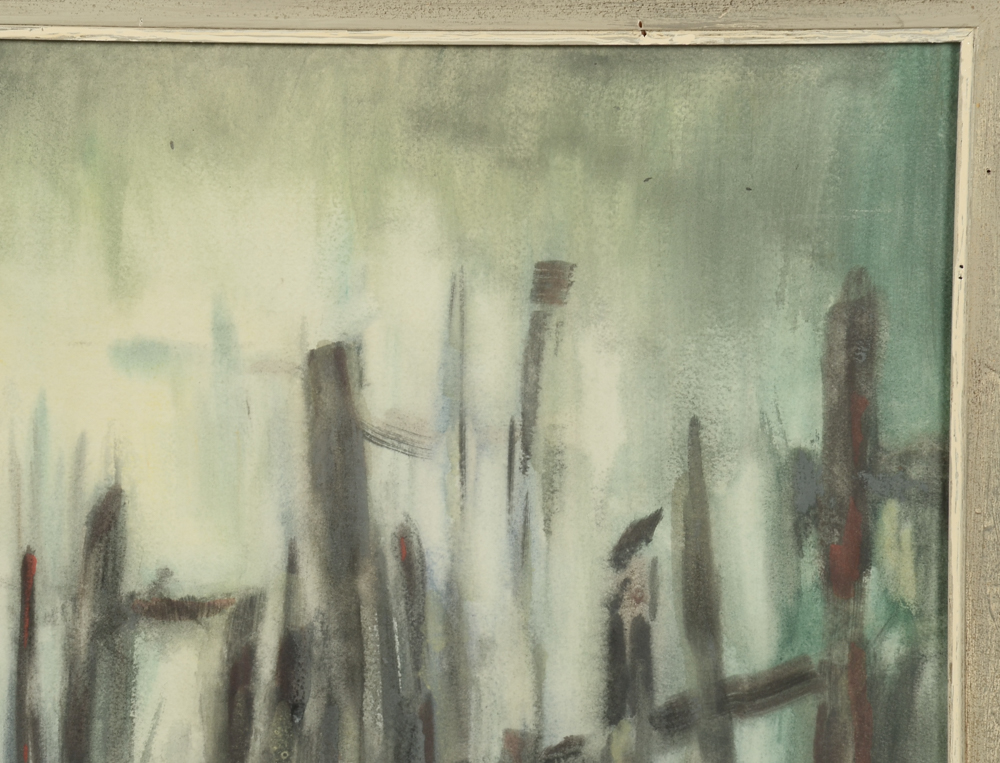 Jessie Phil Olmes Original Watercolor Painting "Shore Mist"