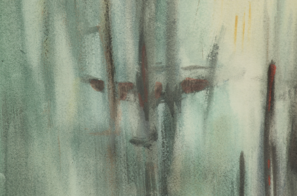 Jessie Phil Olmes Original Watercolor Painting "Shore Mist"