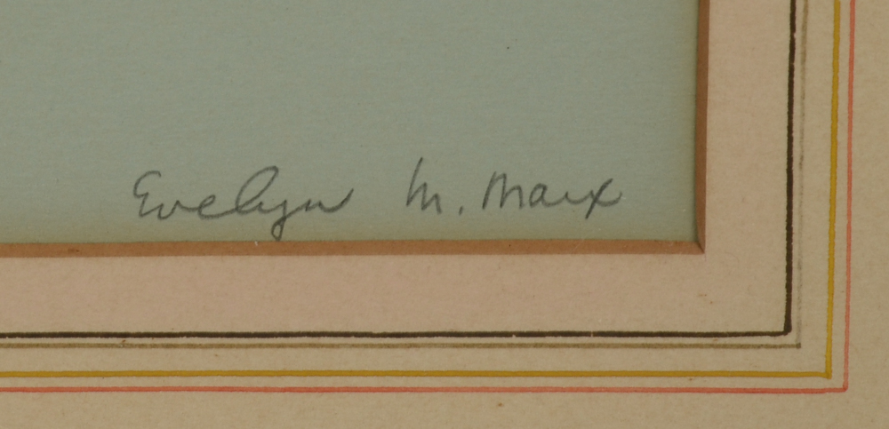 Evelyn Marx Original Gouache Painting