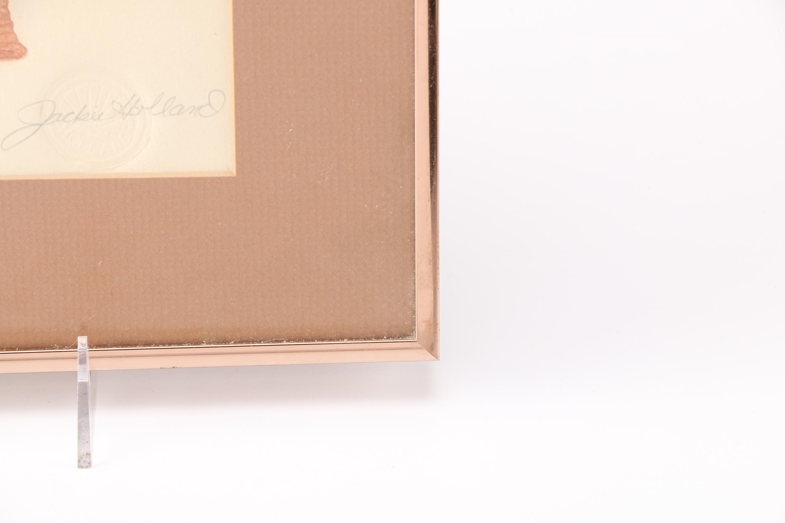 Jackie Holland Limited Edition Etchings "Scallop" and "Sand Dollar"