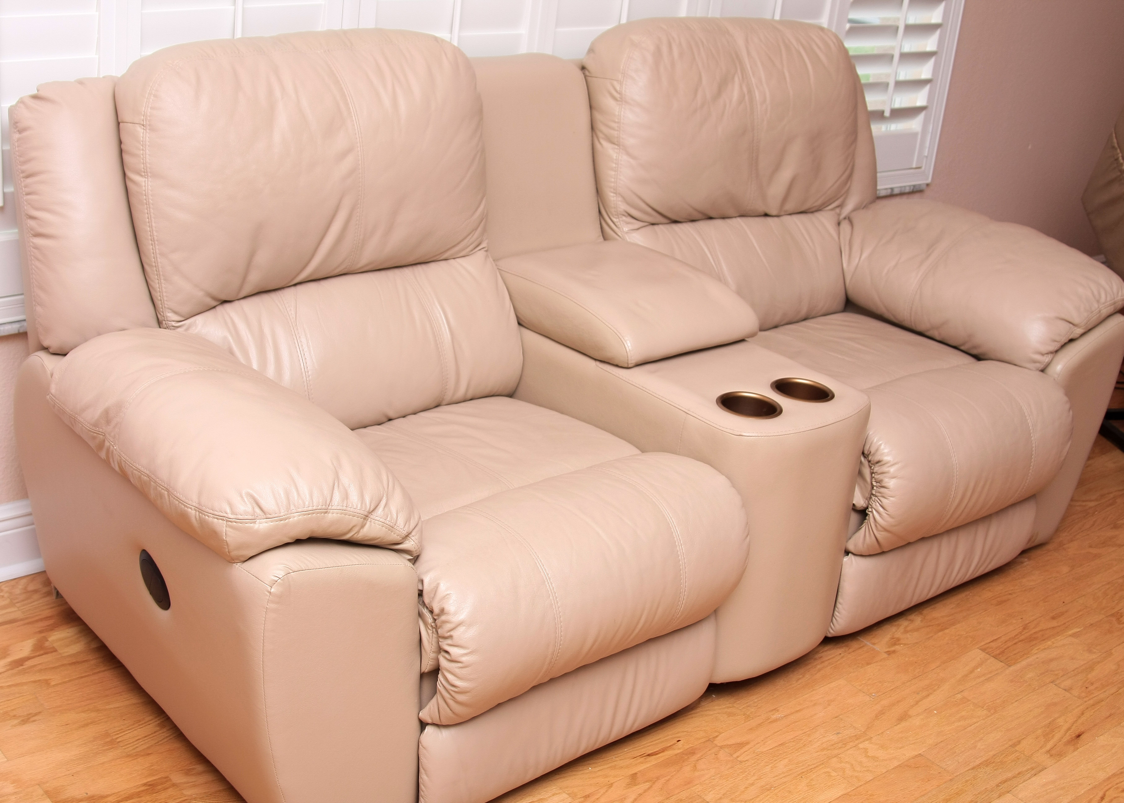 Leather Recliner Couch