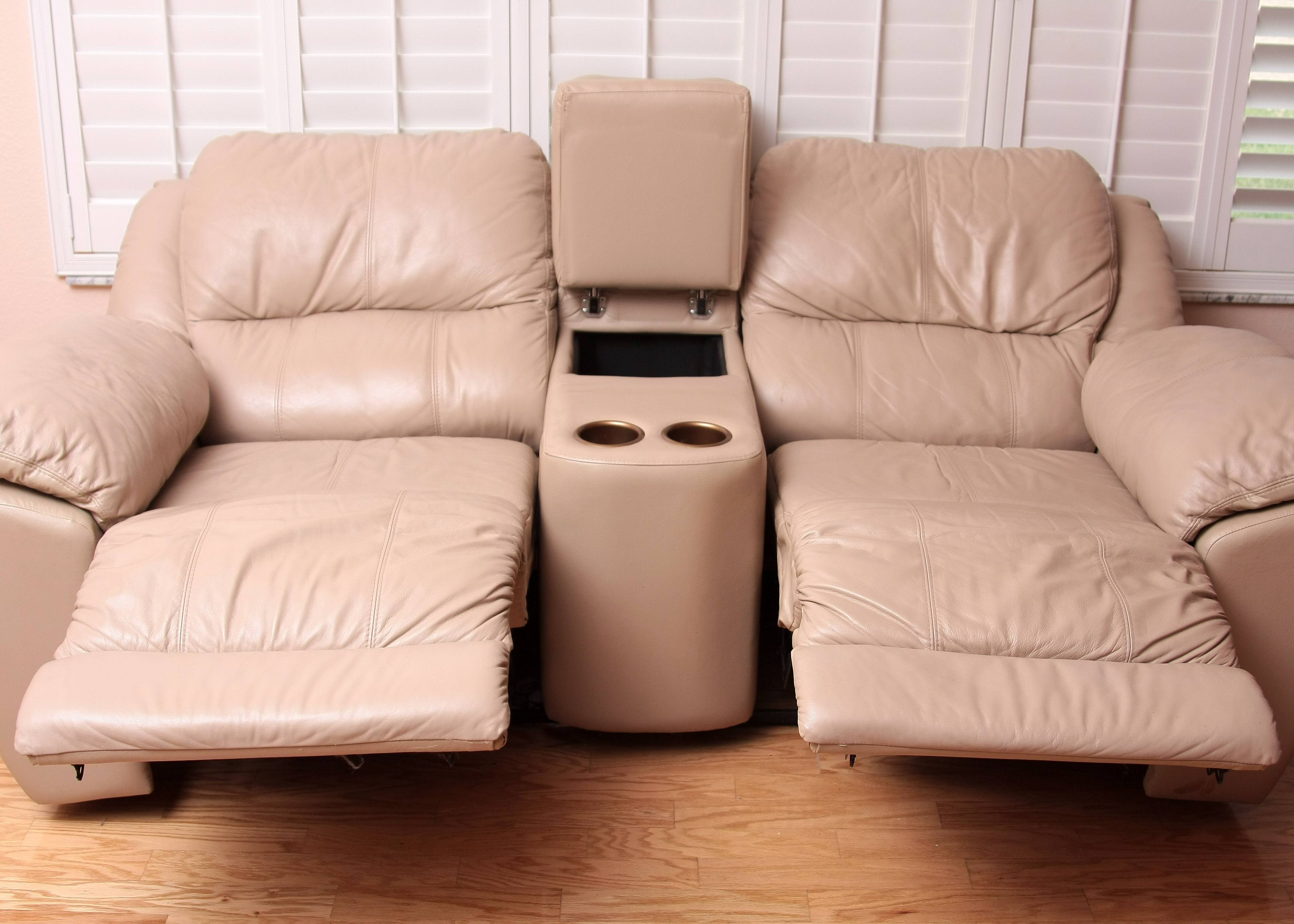 Leather Recliner Couch